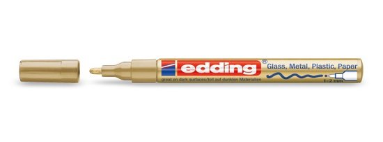 Edding Marcador Permanente Tinta Opaca 751 Oro