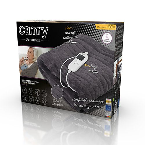 EAN 5902934832649 - Camry Premium CR 7418 manta eléctrica y almohadilla 120 W Negro imagen 6