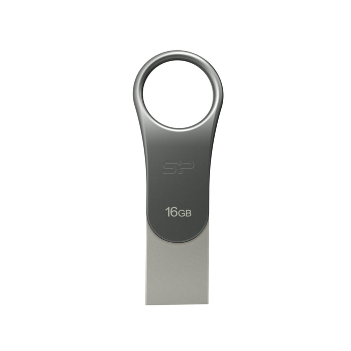 EAN 4712702644814 - Silicon Power Mobile C80 unidad flash USB 16 GB USB Type-A / USB Type-C 3.2 Gen 1 (3.1 Gen 1) Titanio imagen 1