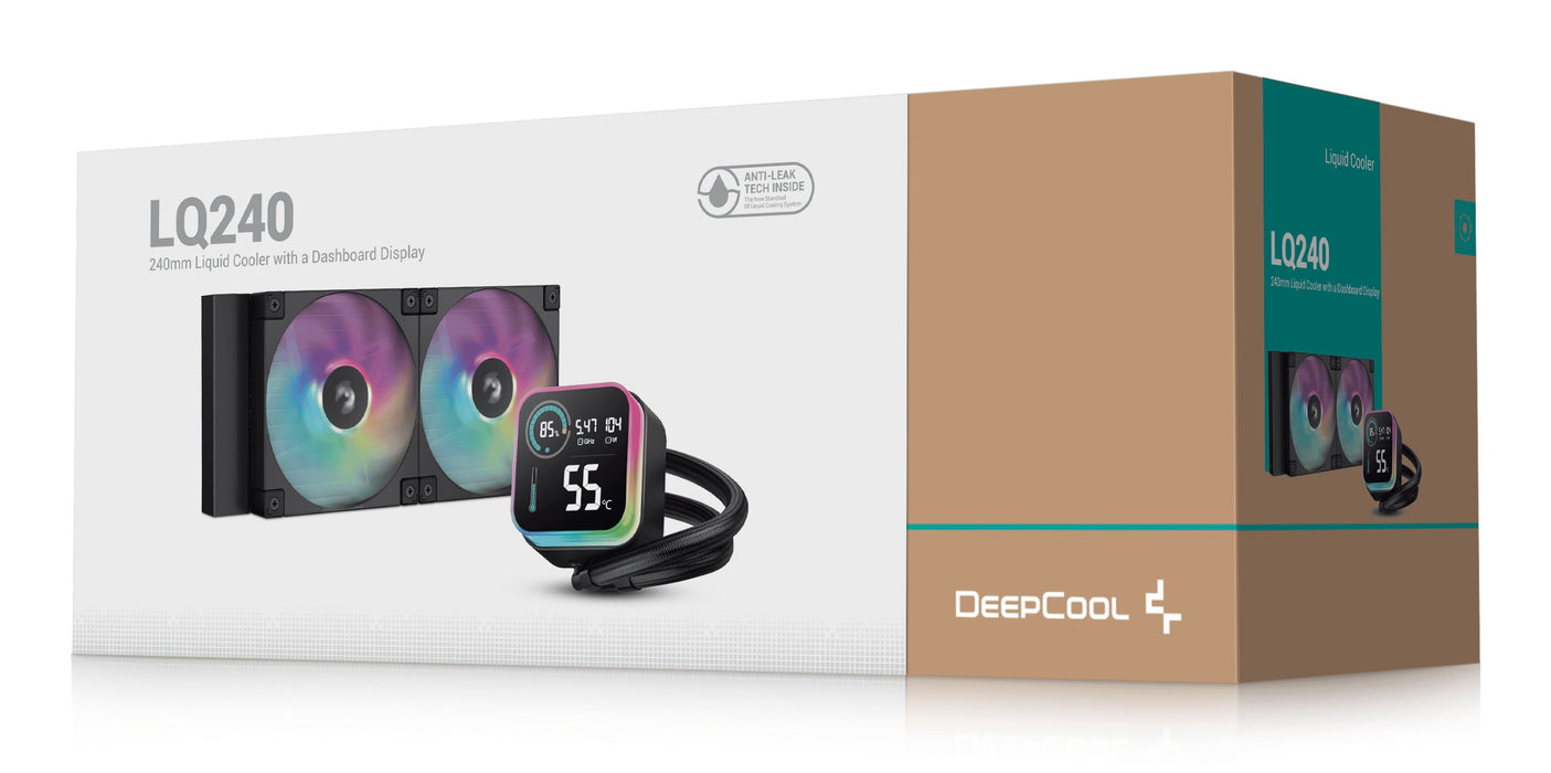 EAN 6933412729150 - DeepCool LQ240 Procesador Kit de refrigeración líquida 12 cm Negro 1 pieza(s) imagen 6