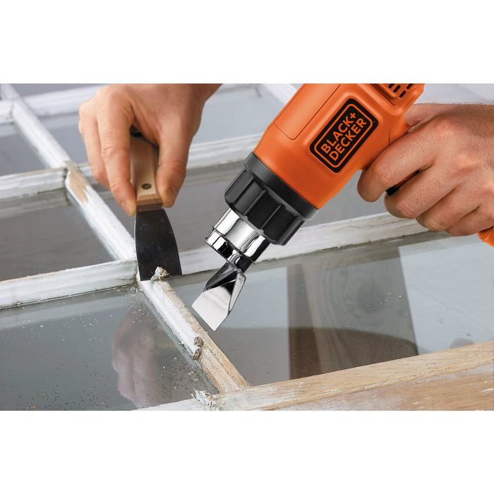 EAN 5035048331491 - Black & Decker KX1650-QS pistola de calor Pistola de aire caliente 740 l/min 600 °C 1750 W Negro, Naranja imagen 3