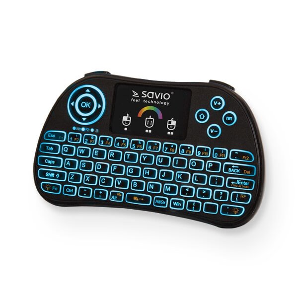 EAN 5901986045441 - Savio KW-03 teclado Universal RF inalámbrico QWERTY Inglés Negro imagen 3