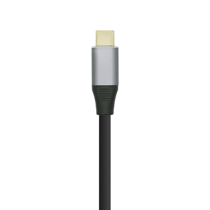 EAN 8436574704334 - AISENS A109-0394 adaptador de cable de vídeo 0,8 m USB Tipo C Aluminio, Negro imagen 3