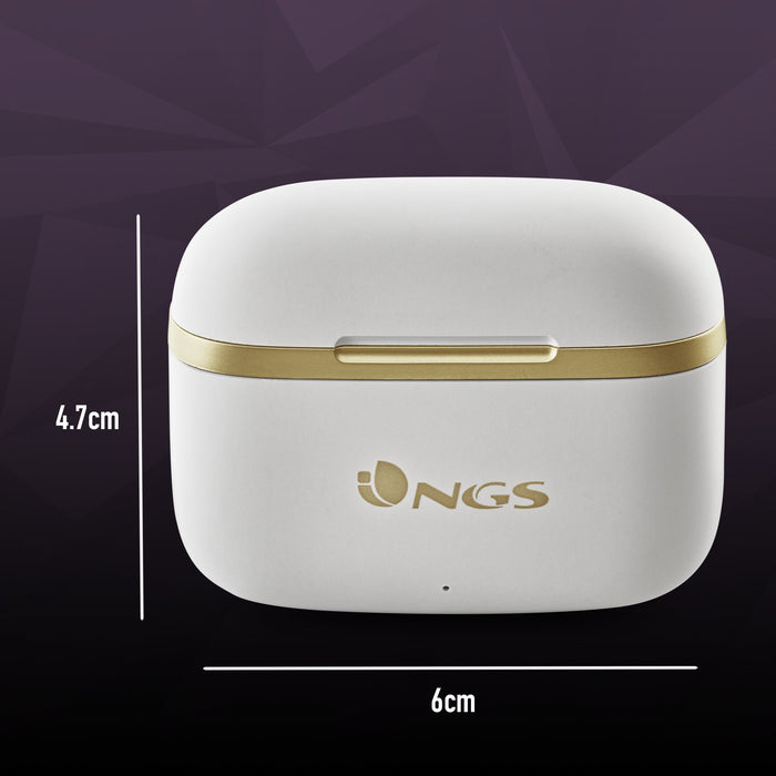 EAN 8435430620221 - NGS ARTICA TROPHY Auriculares Inalámbrico Dentro de oído Llamadas/Música USB Tipo C Bluetooth Oro, Blanco imagen 13