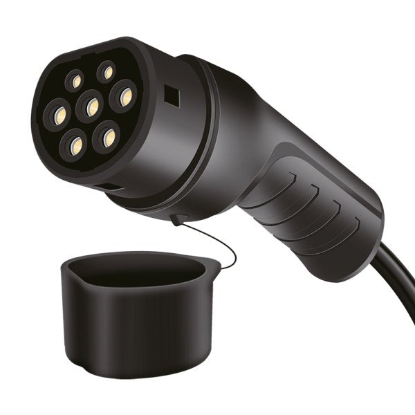 Logilink Elektroauto Cable De Carga Electric Car Charging Cable Tipo 2 Spiral 22kw 3p 32a 5m Negro + Bolsa