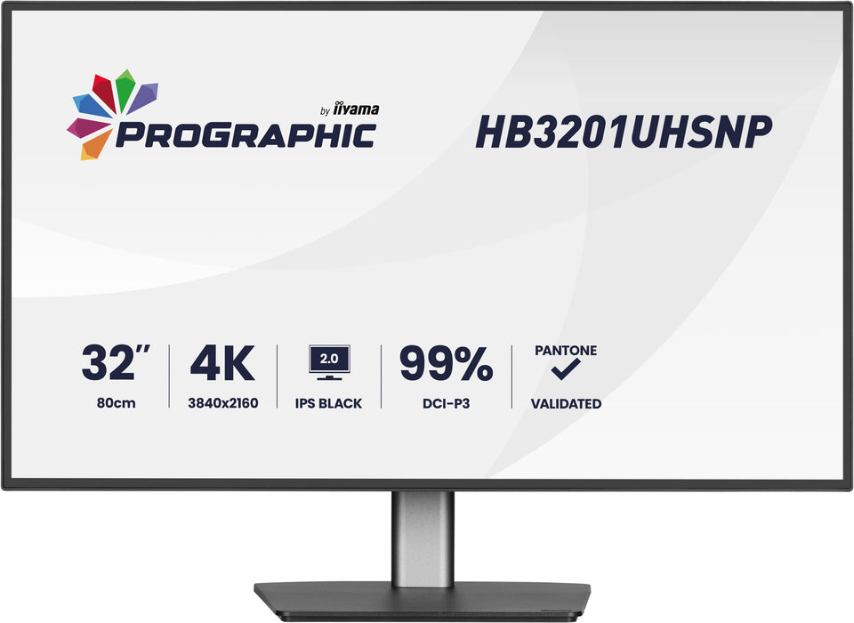 EAN 4948570125395 - iiyama ProGraphic HB3201UHSNP-B1 pantalla para PC 80 cm (31.5") 3840 x 2160 Pixeles 4K Ultra HD Negro imagen 1