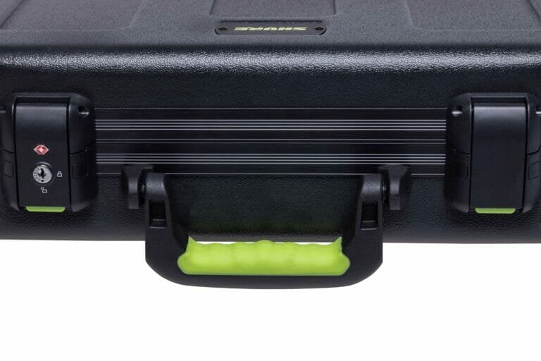 Estuche Shure Sh-Miccasew06  De Plástico Con Asa Para Transportar Micrófonos