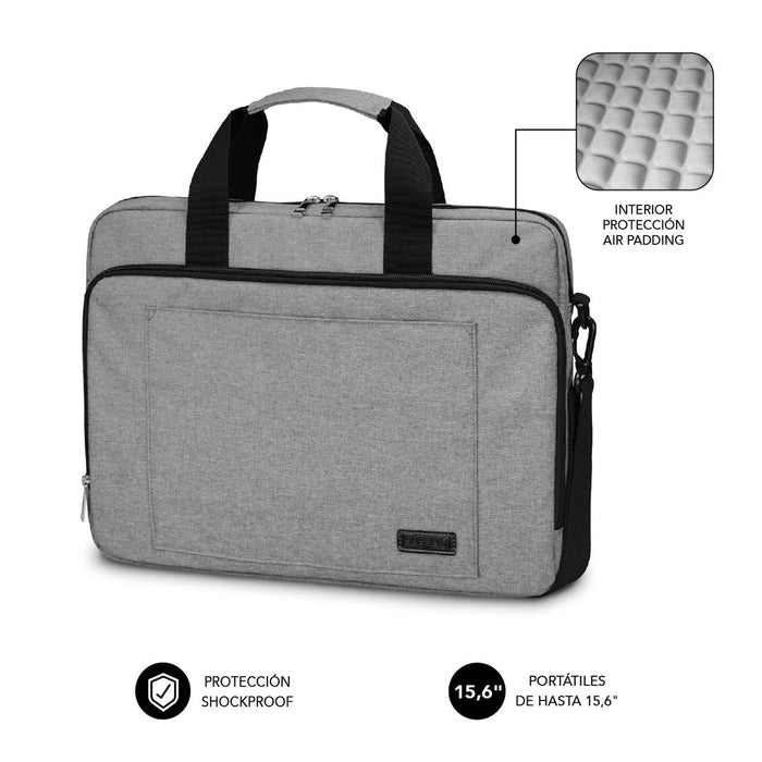 EAN 8436586741624 - SUBBLIM SUB-LB-4APLB10 maletines para portátil 39,6 cm (15.6") Maletín Toploader Gris imagen 1