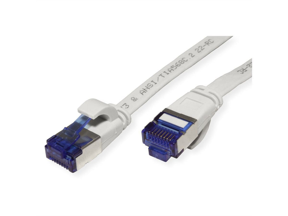 Value Cable De Red Cat.6a (Class Ea) Ftp, Extra-Flach, Grau, 1 M