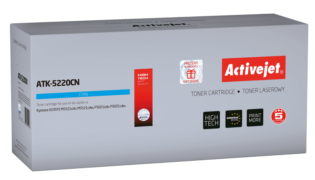 EAN 5901443115007 - Activejet ATK-5220CN cartucho de tóner 1 pieza(s) Compatible Cian imagen 1
