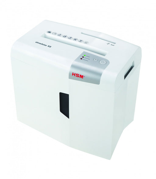 EAN 4026631057738 - HSM X8 triturador de papel Corte en partículas 58 dB 22 cm Plata, Blanco imagen 1