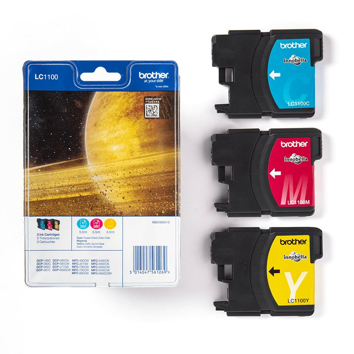 EAN 5014047561269 - Brother LC1100RBWBP cartucho de tinta 3 pieza(s) Original Cian, Magenta, Amarillo imagen 3
