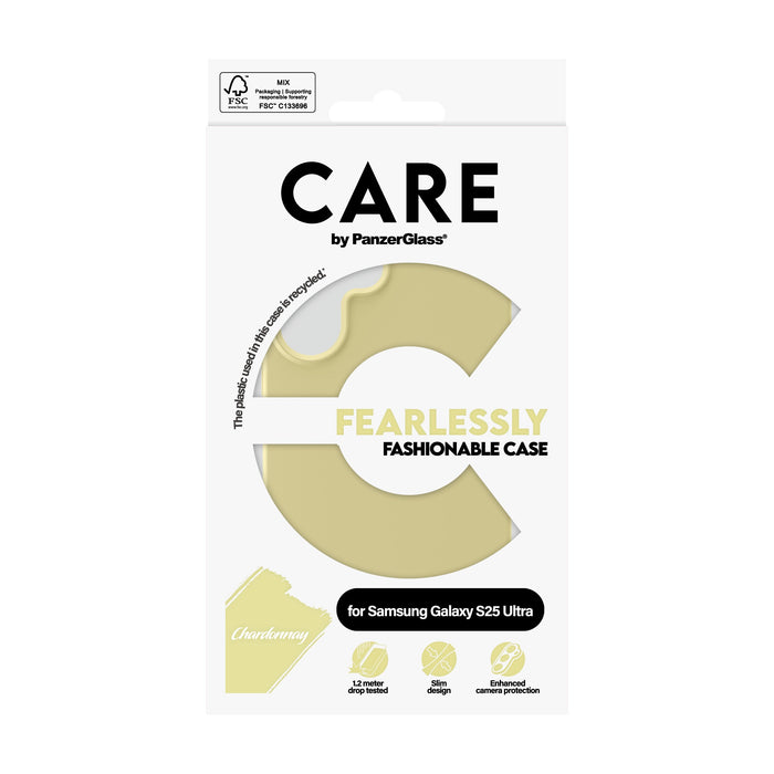 EAN 5715685016349 - PanzerGlass CARE™ by ® Case Chardonnay Samsung Galaxy S25 Ultra funda para teléfono móvil Amarillo imagen 3