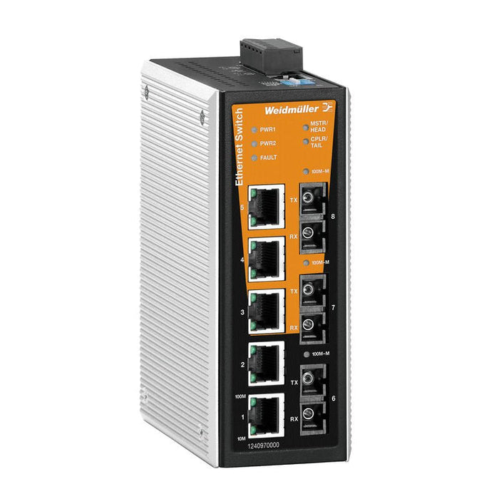 Weidmüller 1345240000 Ie-Sw-Vl08mt-5tx-1sc-2scs Industrial Ethernet Switch - 0,1 Gbps - Ethernet