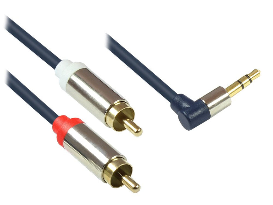Cable Good Connections Audio  3,5mm-St. Gew.-2xrca St. 5m