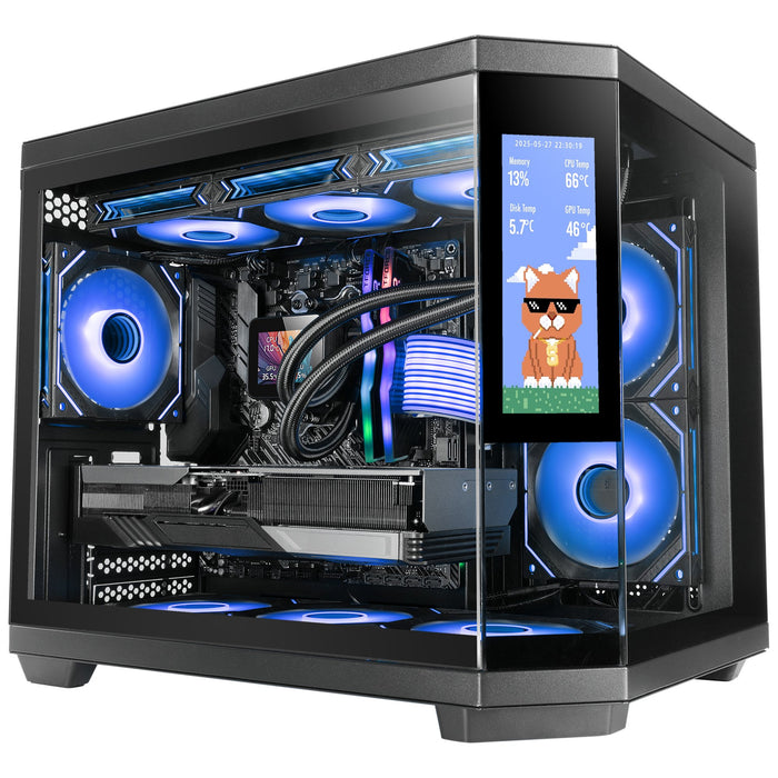 EAN 8435693113140 - Mars Gaming MC3TCORELCDM carcasa de ordenador Mini Tower Negro imagen 1