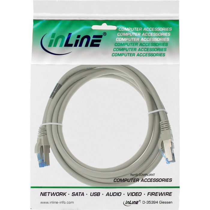 Cable De Red Inline S/Ftp Pimf Cat.6a Libre De Halógenos 500mhz Gris 1.5m