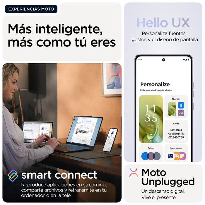 EAN 840493600109 - Motorola moto g86 power 5G 16,9 cm (6.67") SIM doble Android 15 USB Tipo C 12 GB 256 GB 6720 mAh Lila imagen 17