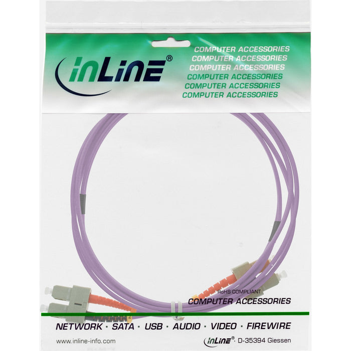 Cable Duplex De Fibra Óptica Inline Sc/Sc 50/125?M Om4 2m