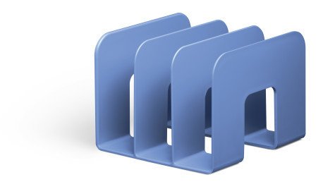 EAN 4005546729817 - Durable ECO estante para revistas Plástico Azul imagen 1