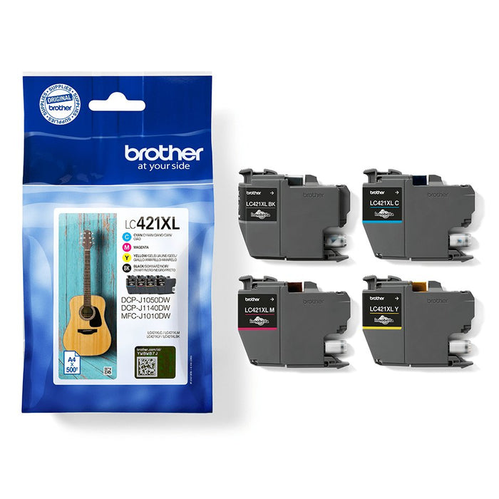EAN 4977766813594 - Brother LC-421XLVAL PagePack 4 pieza(s) Original Alto rendimiento (XL) Negro, Cian, Magenta, Amarillo imagen 4