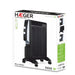 EAN 5608475025112 - Haeger MH-15B.007A calefactor eléctrico Interior Negro, Acero 1500 W imagen 2