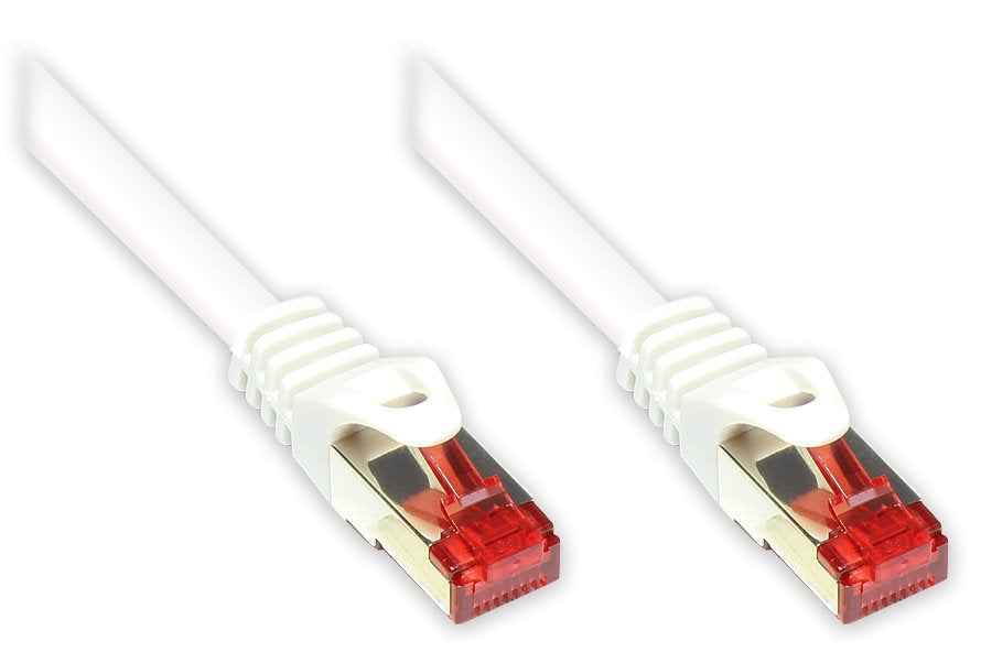 EAN 4014619298549 - Alcasa 0.25m Cat6 S/FTP cable de red Blanco 0,25 m S/FTP (S-STP) imagen 1