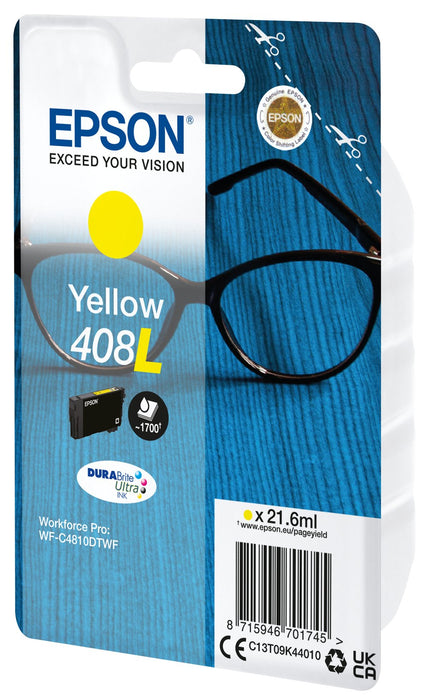 EAN 8715946701745 - Epson C13T09K44010 cartucho de tinta 1 pieza(s) Original Alto rendimiento (XL) Amarillo imagen 1