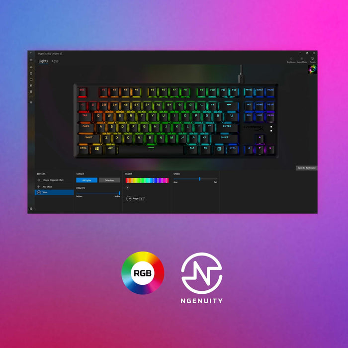 EAN 0196337969827 - HyperX Alloy Origins Core PBT HX Aqua Gaming Keyboard teclado Juego USB Negro imagen 10