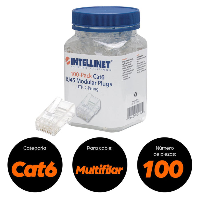 EAN 0766623502344 - Intellinet 502344 conector RJ-45 Transparente imagen 6