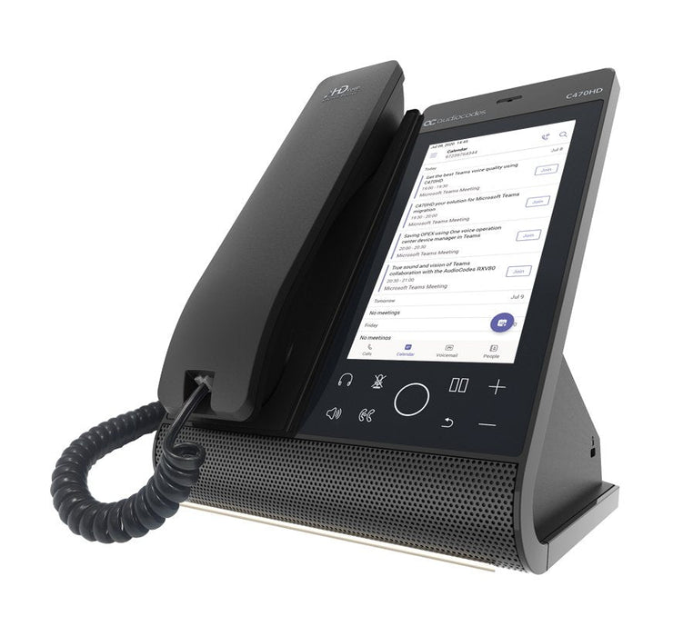 Audiocodes Teams C470hd Total Touch Ip-Phone Poe Gbe With Integrated Bt And Dual Band Wifi