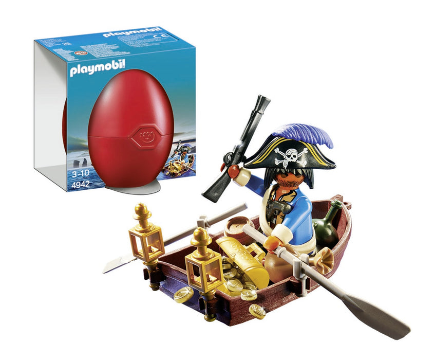 Playmobil Huevo Pirata Con Bote