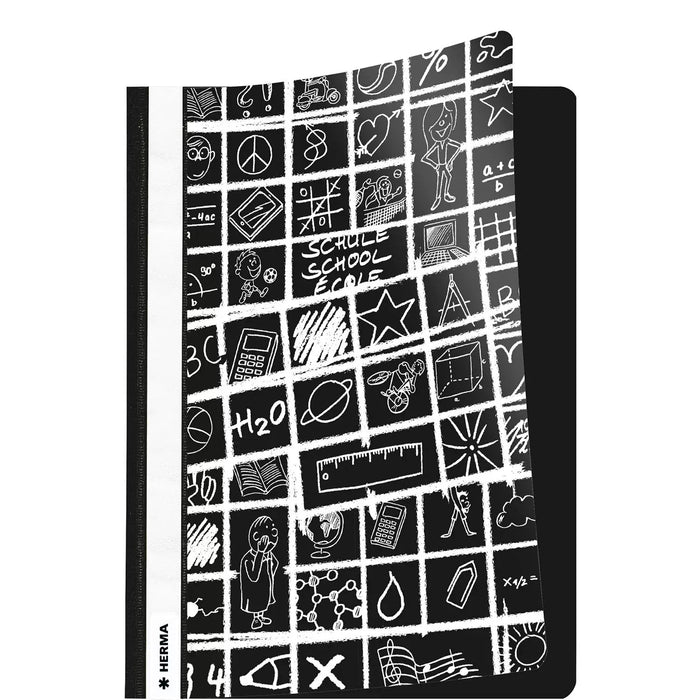 Carpeta Herma A4 Schoolydoo Negra 10uds.