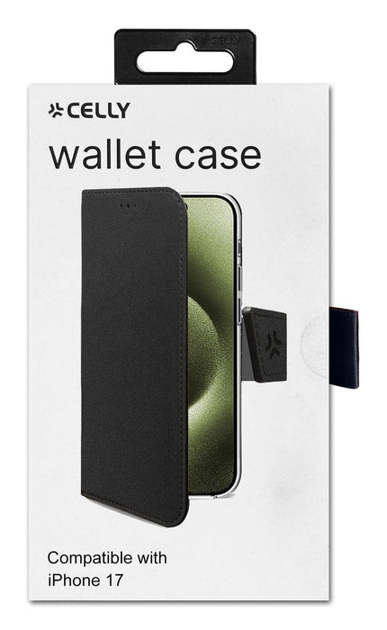 EAN 8021735223146 - Celly WALLY funda para teléfono móvil 16 cm (6.3") Funda cartera Negro imagen 5