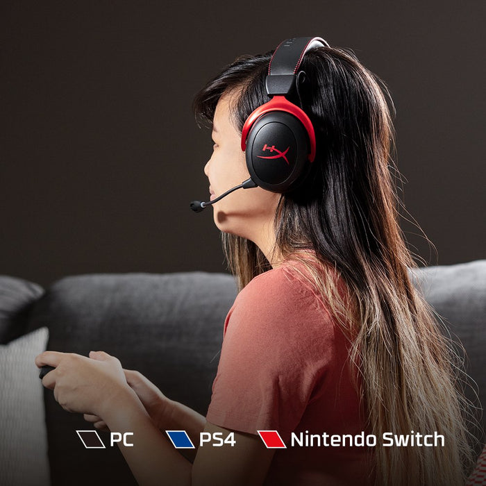 EAN 0196188047842 - HyperX Cloud II Wireless - Gaming Headset (Black-Red) (HHSC2X-BA-RD/G) Inalámbrico Diadema Juego Negro, R imagen 3