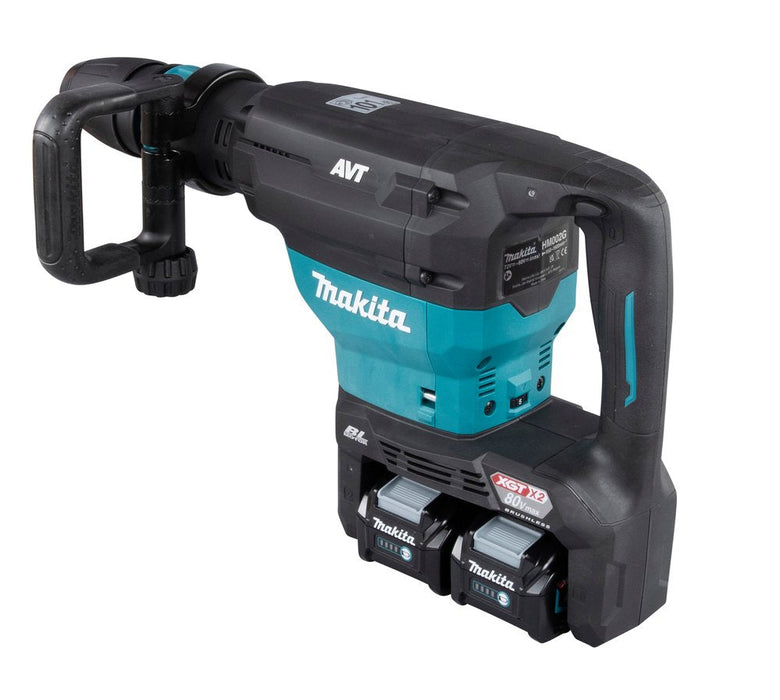 Makita Martillo De Demolición Inalámbrico Hm002gz03 Xgt, Sds-Max, 80 Voltios (2x40v), Hm002gz03
