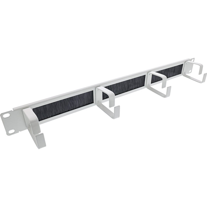 Placa Pasamuros Inline 19" Con Cepillo, 1u, Gris Ral 7035