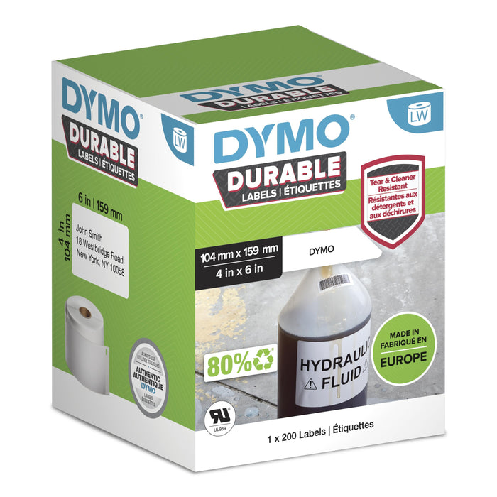 EAN 3026981122873 - DYMO Durable Blanco Etiqueta para impresora autoadhesiva imagen 2