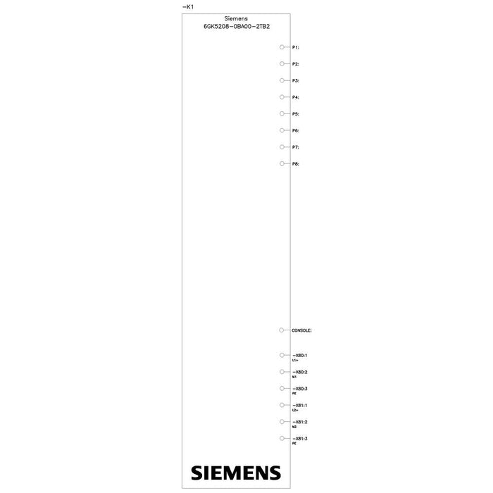 Siemens Siem 6gk5208-0ba00-2tb2 Scalance Xb208 Manage-Barer Layer 2 Ie-Switch 8x - Switch - Switch - 0,1 Gbps