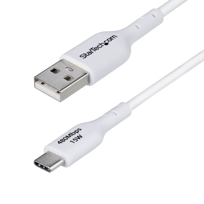 Startech.Com 3ft (1m) White Usb-A To Usb-C Charging Cable/Cord, M/M - Usb Typ-C-Cable - Usb Zu 24 Pin Usb-C - 1 M