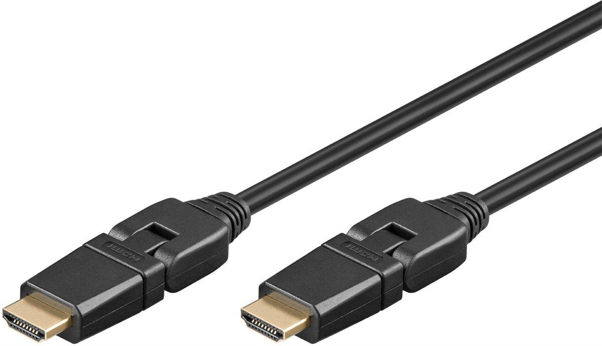 Cable Hdmi->Hdmi Macho A Macho 5.0m 360° Drehb High Speed Con Ethernet