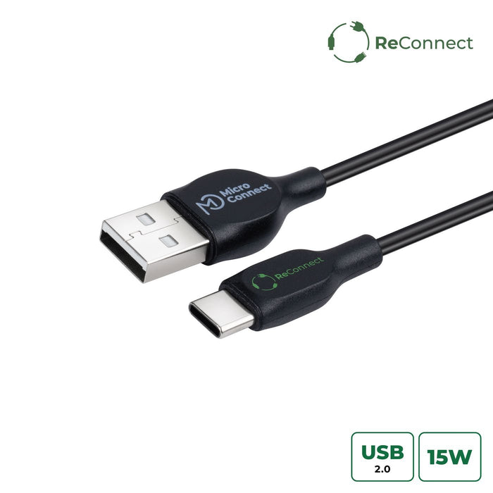 EAN 5715063597422 - Microconnect ECO-USB3.1CCHAR05B cable USB USB 2.0 0,5 m USB A USB C Negro imagen 1