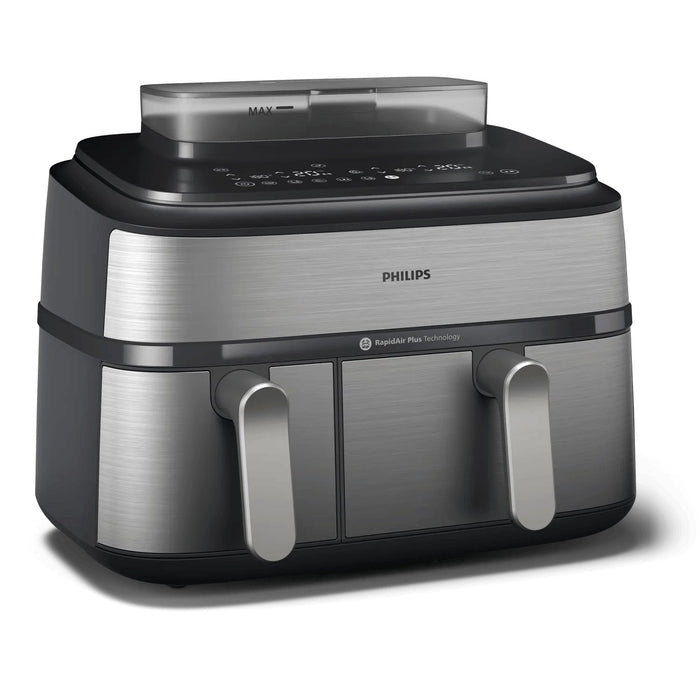 EAN 8720389047558 - Philips 5000 series NA555/00 freidora Doble 9 L Independiente 2750 W Freidora de aire caliente Plata imagen 1