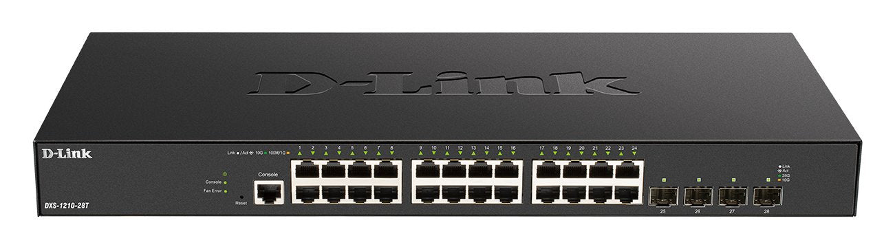 EAN 790069456800 - D-Link DXS-1210-28T switch Gestionado L2/L3 10G Ethernet (100/1000/10000) 1U Negro imagen 1