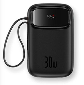 EAN 6932172667740 - Baseus Qpow 2 Polímero de litio 10000 mAh Negro imagen 1