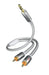 EAN 4001985507887 - Inakustik 004100015 cable de audio 1,5 m 3,5mm 2 x RCA Blanco imagen 1
