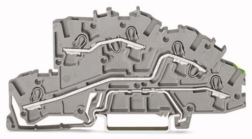 Wago 2003-7645 Installationsetagen- Klemme,L L Pe,Push-In Cage Clamp ,Grau