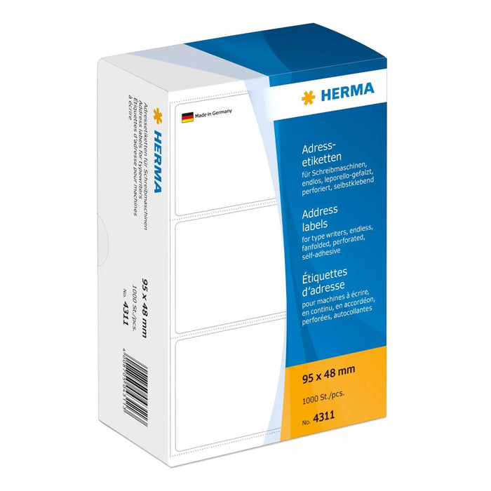 Herma Etiquetas De Dirección 95,0 X 48,0 Mm