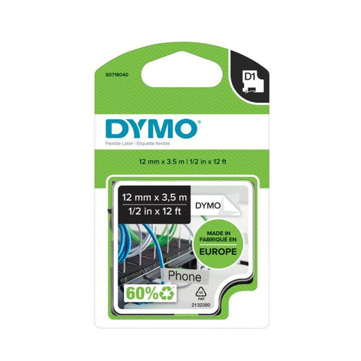 EAN 5411313169585 - DYMO D1 Durable - Black on White - 12mm cinta para impresora de etiquetas imagen 2