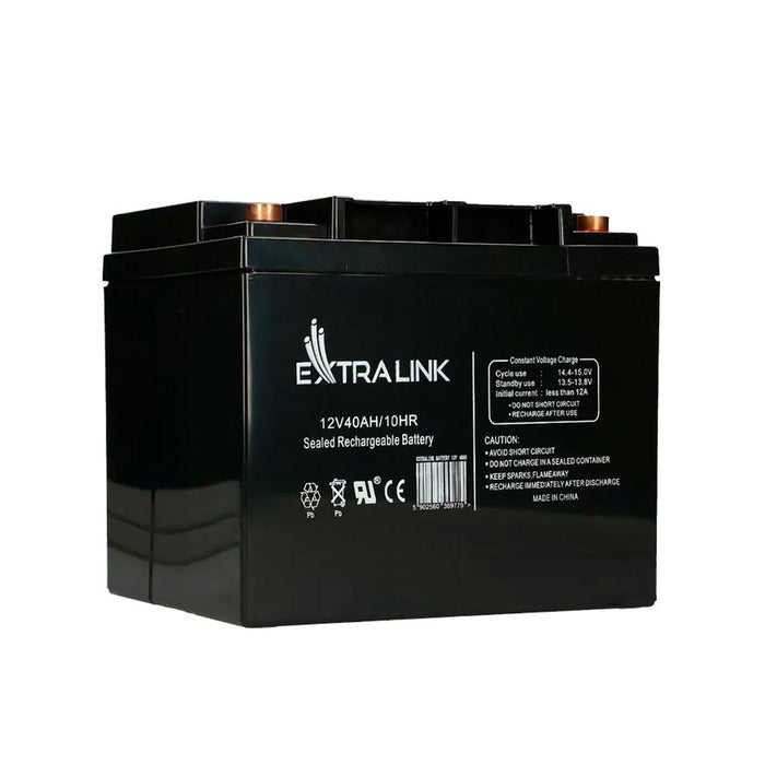 Extralink Akumulator Battery Accumulator 12v 40ah - Batterie - 40.000 Mah Sealed Lead Acid (Vrla) 13.5 V 12 Ah